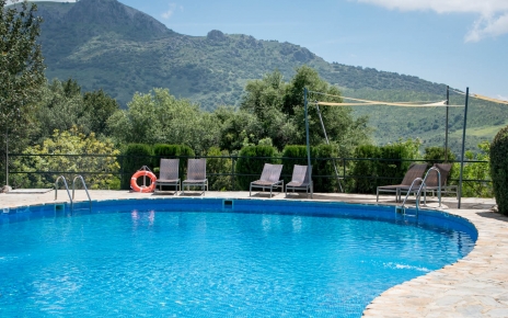 The pool area is about 160 m2!